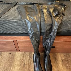 Azalea Wang surgical belt boots!